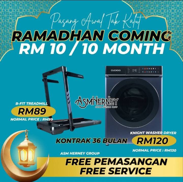promo raya treadmill b fit washer dryer cuckoo
